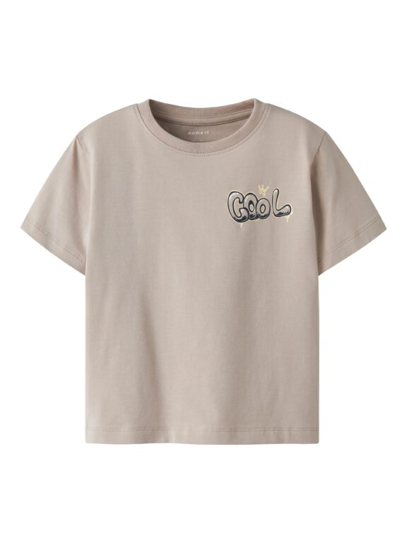 Name It Digro – T-shirt med Print - Chateau Gray - 80 cm