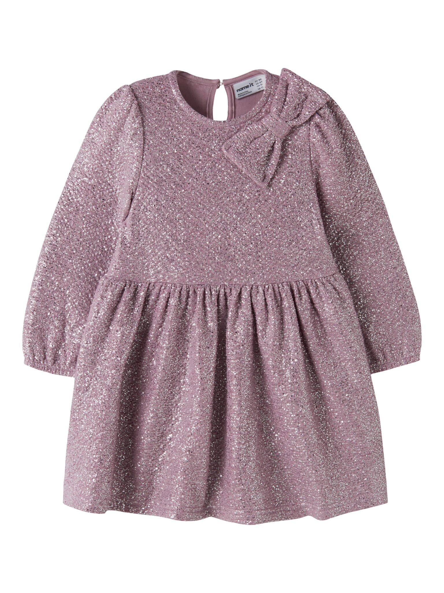 Name It Ditsia - LS Dress - Mauve Shadows - 86 cm Name It Ditsia - LS Dress - Mauve Shadows - 86 cm