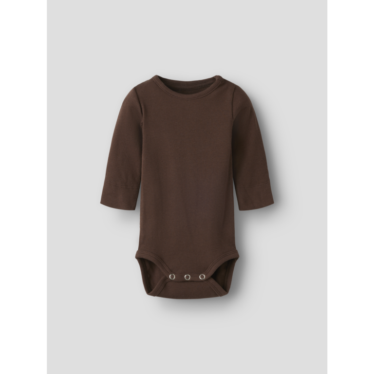 Name It Ensfarvet Langærmet Body Til Baby/neutral - 56