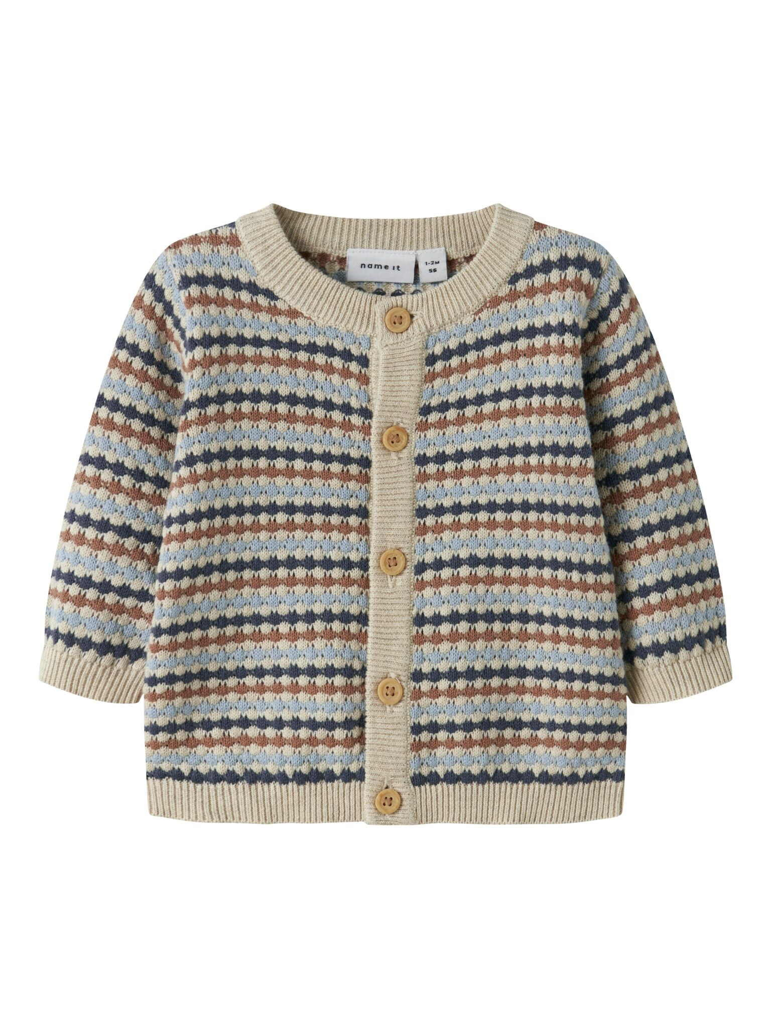 Name It Flows LS Knit Cardigan - Vintage Indigo - 50 cm Name It Flows LS Knit Cardigan - Vintage Indigo - 50 cm