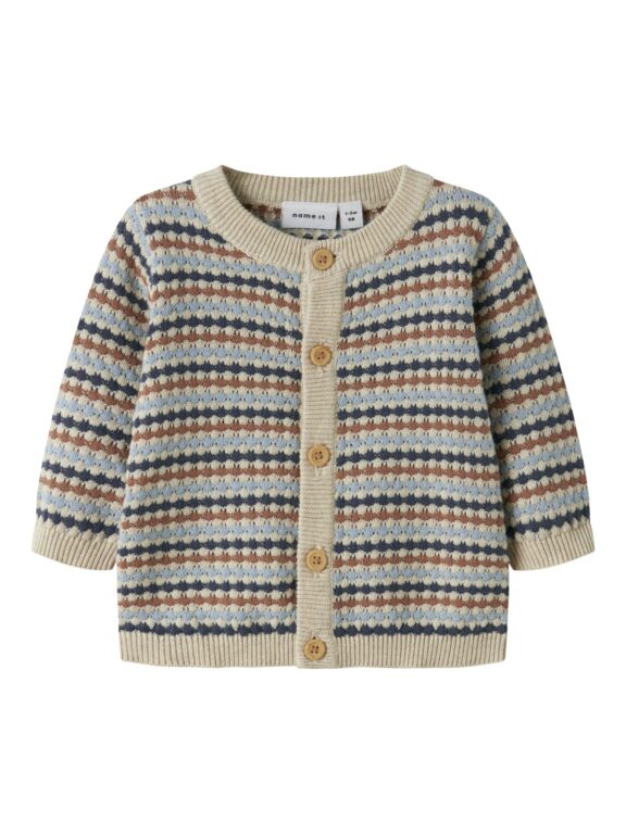Name It Flows LS Knit Cardigan - Vintage Indigo - 50 cm