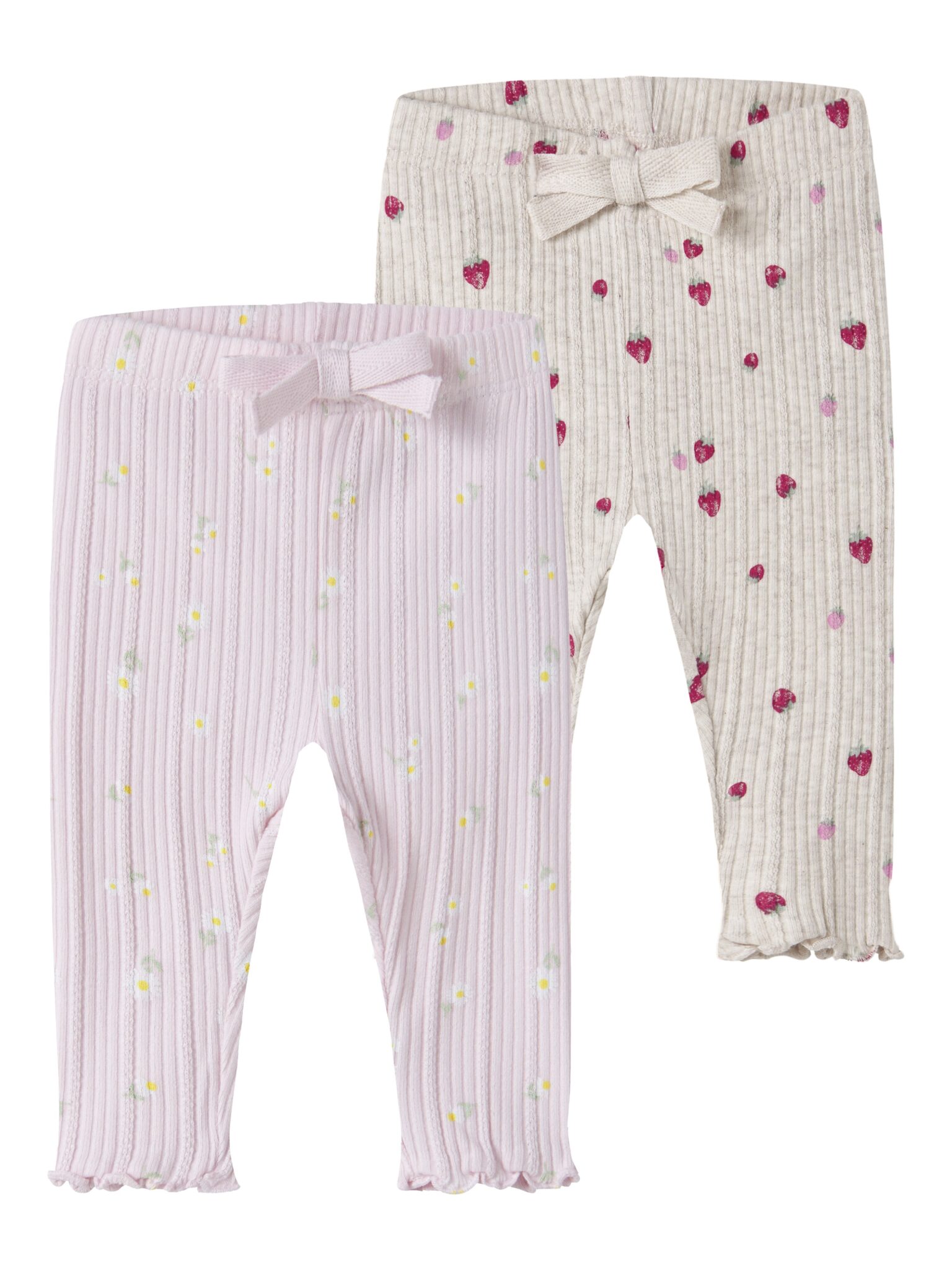 Name It - Jelly 2 pak Legging - Peyote Melange / Cradle Pink - 56 cm Name It - Jelly 2 pak Legging - Peyote Melange / Cradle Pink - 56 cm