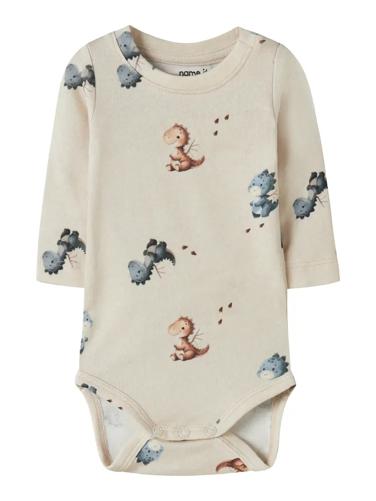 Name It Karlos Langærmet Body - Peyote Melange - 50 Name It Karlos Langærmet Body - Peyote Melange - 50