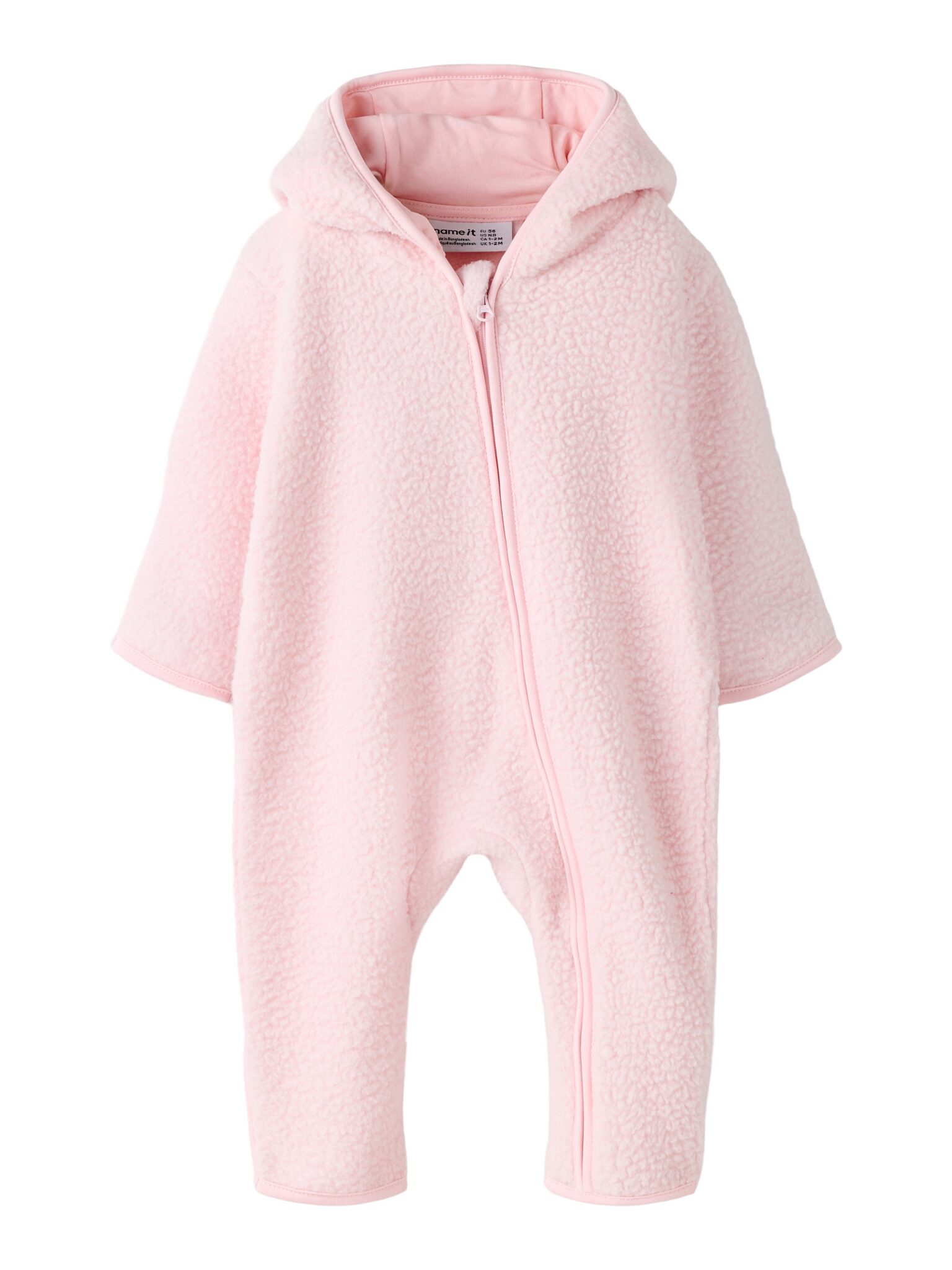 Name It Lana - LS Teddy Suit - Mary'S Rose - 56 cm