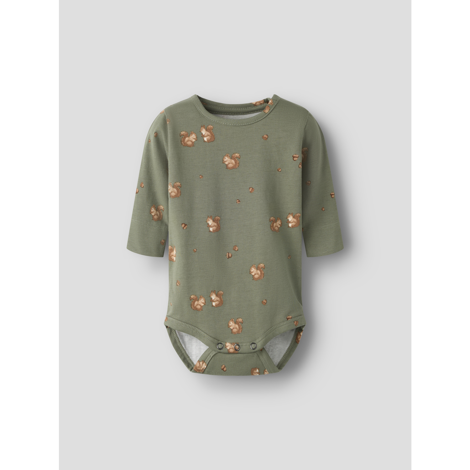 Name It Langærmet Body Til Baby Dreng Med Egern Print - 86