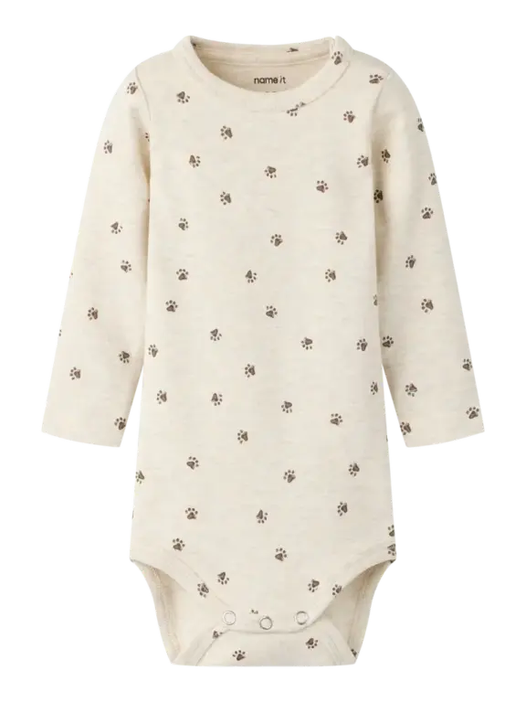 Name It Laris Langærmet Body - Peyote Melange - 50