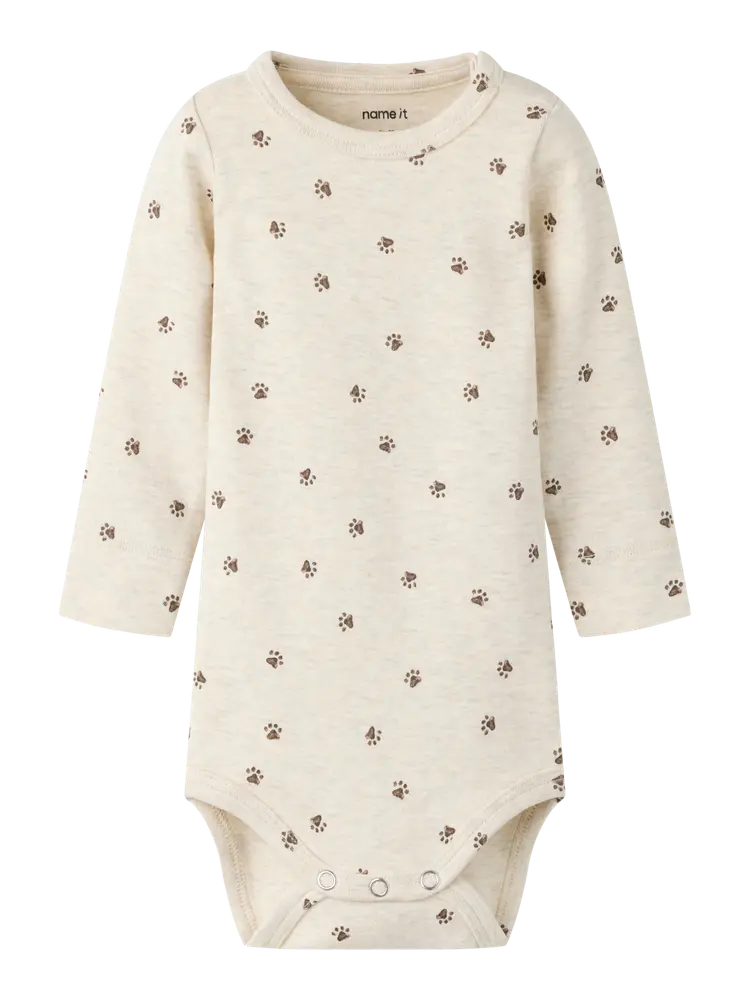 Name It Laris Langærmet Body - Peyote Melange - 50