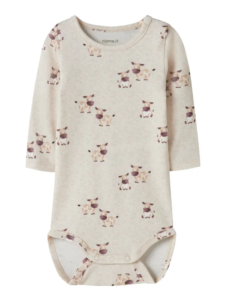 Name It Lois Langærmet Body - Peyote Melange - 50