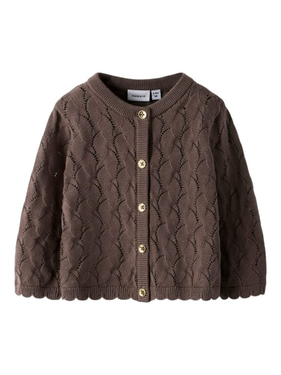 Name It Najsa Knit Cardigan - Peppercorn - 50 cm Name It Najsa Knit Cardigan - Peppercorn - 50 cm