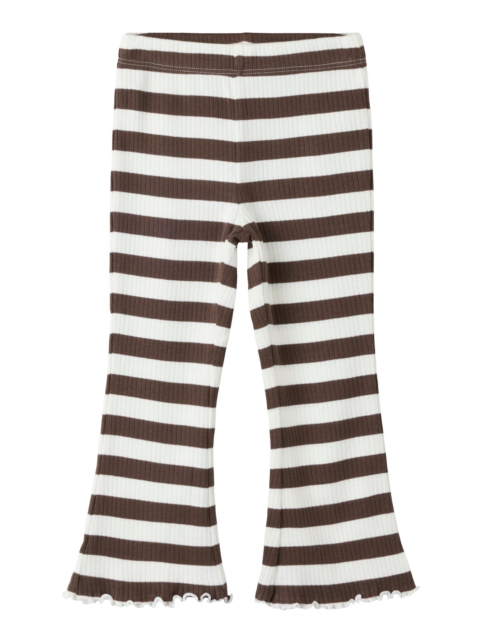 Name It Nilje - Bootcut Legging - Chocolate Brown / Cloud Dancer - 86 cm Name It Nilje - Bootcut Legging - Chocolate Brown / Cloud Dancer - 86 cm