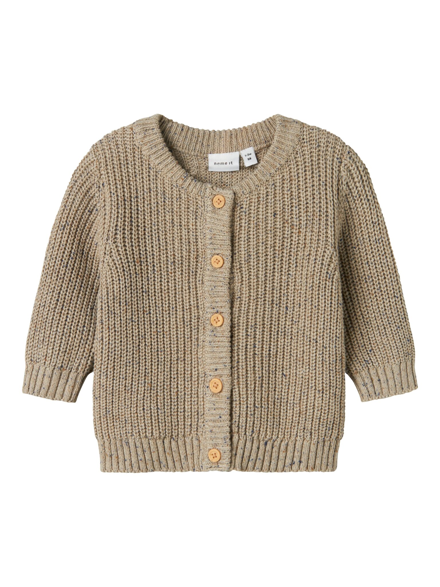 Name It Norman Knit Cardigan - Island Fossil - 50 cm Name It Norman Knit Cardigan - Island Fossil - 50 cm