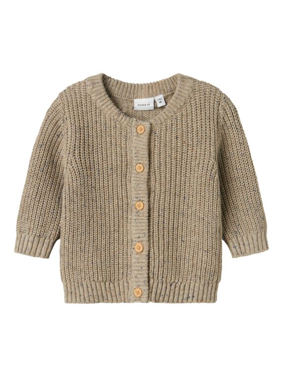 Name It Norman Knit Cardigan - Island Fossil - 50 cm