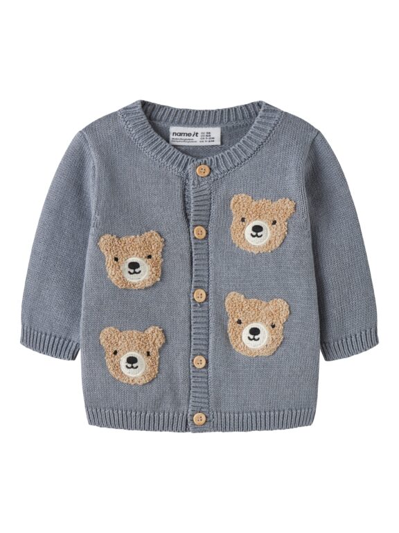 Name It Obase - LS Knit Cardigan - Tradewinds - 50 cm