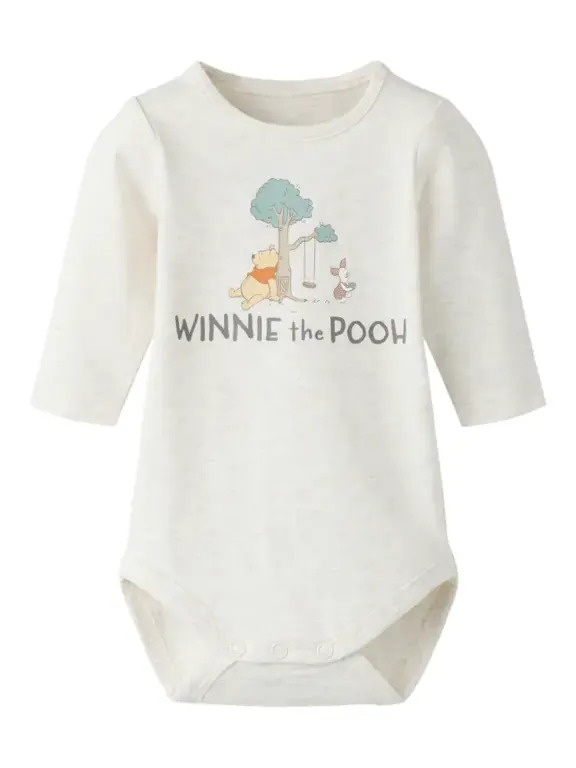 Name It Oki Pooh Langærmet Body - Peyote Melange - 62