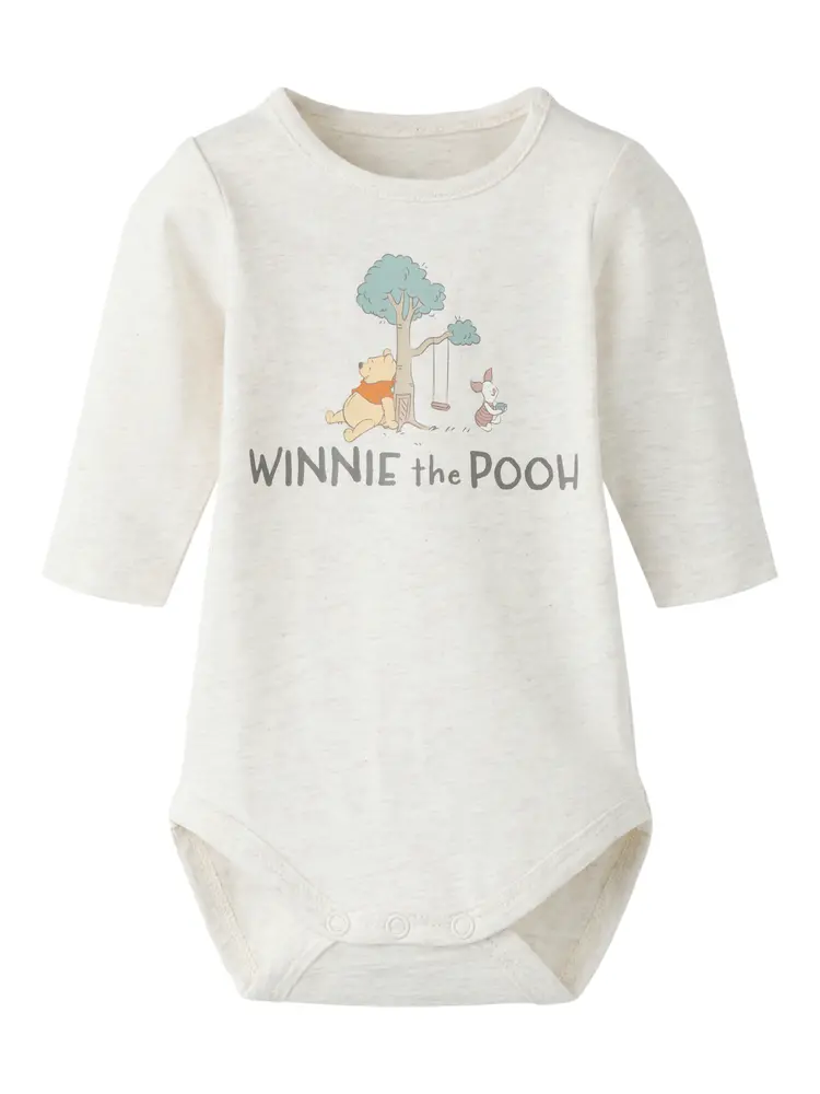 Name It Oki Pooh Langærmet Body - Peyote Melange - 62 Name It Oki Pooh Langærmet Body - Peyote Melange - 62