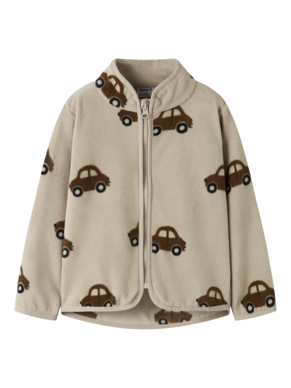 Name It Orlajs - Fleece Jacket - Island Fossil - 86 cm Name It Orlajs - Fleece Jacket - Island Fossil - 86 cm