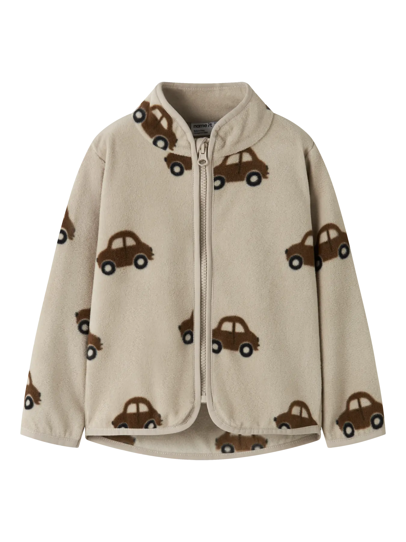 Name It Orlajs - Fleece Jacket - Island Fossil - 86 cm