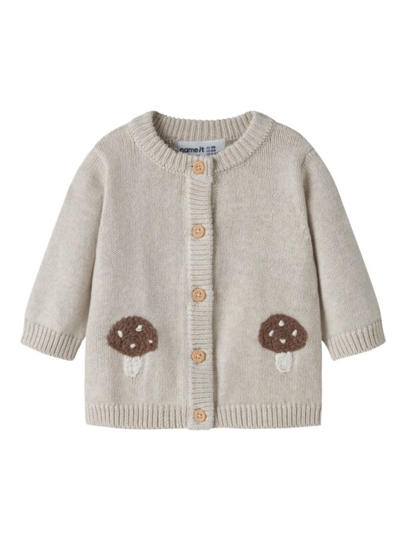 Name It Otelia - LS Knit Cardigan - Peyote Melange - 50 cm