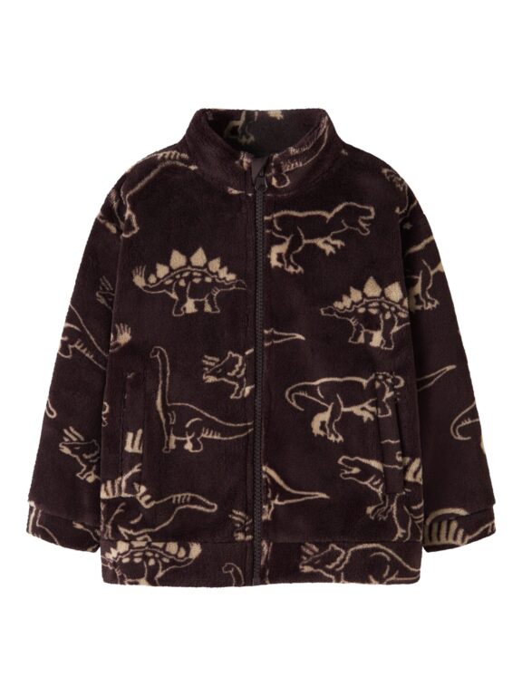 Name It Ricolaj - Teddy Cardigan - Chocolate Plum - 86 cm