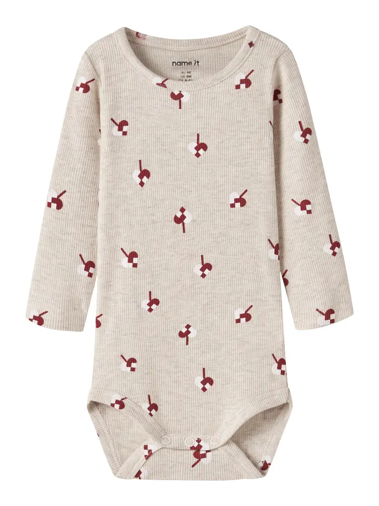 Name It Risakab Langærmet Body - Peyote Melange - 62