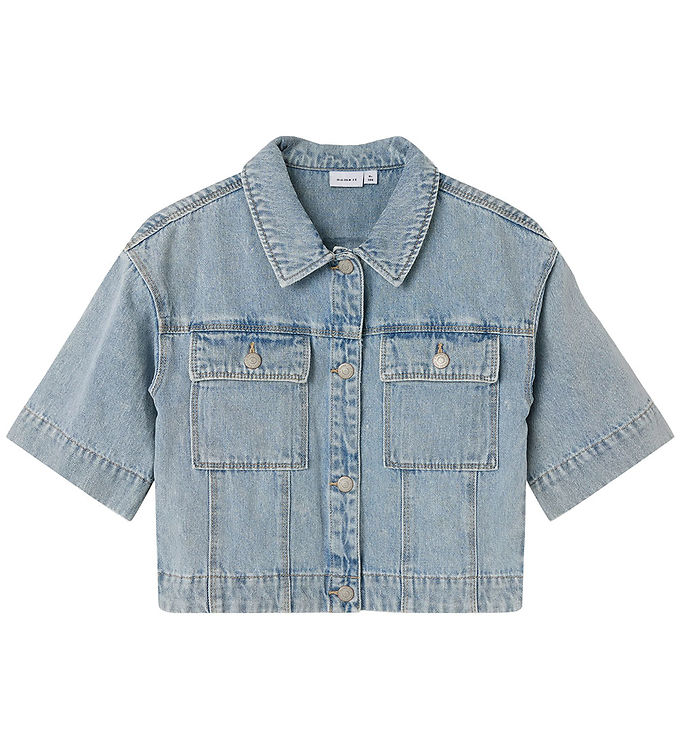 Name It Skjorte - NkfAva - Light Blue Denim Name It Skjorte - NkfAva - Light Blue Denim