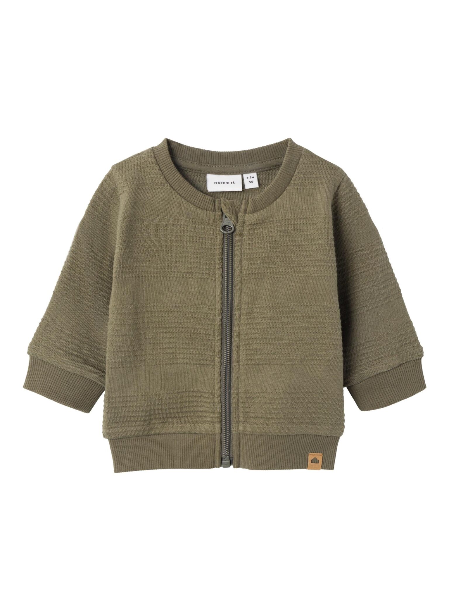 Name It Tobino Cardigan - Dusty Olive - 56 cm