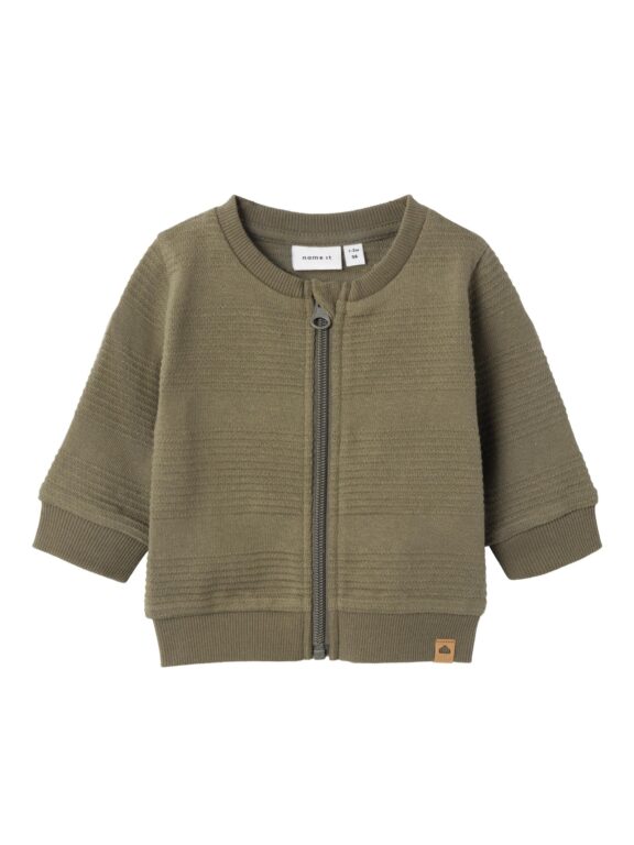 Name It Tobino Cardigan - Dusty Olive - 56 cm