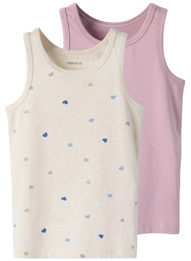 Name It Undertrøje - 2-pak NMFTANK TOP - Peyote Hearts Name It Undertrøje - 2-pak NMFTANK TOP - Peyote Hearts