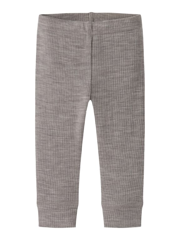 Name It Wax - Wool Rib Leggings - Satellite - 50 cm
