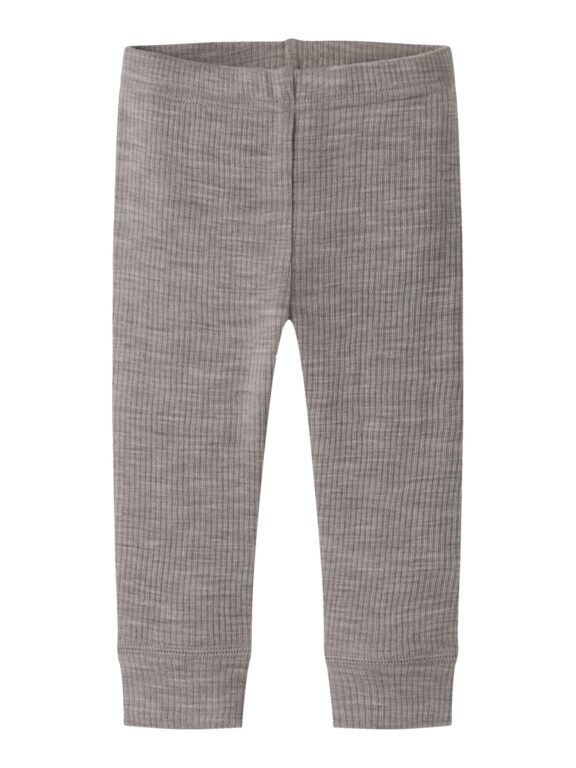 Name It Wax - Wool Rib Leggings - Satellite - 50 cm