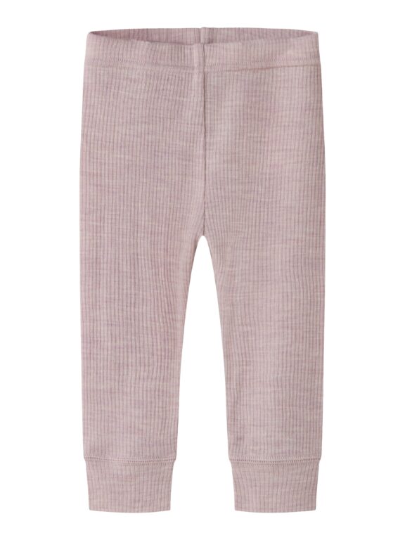Name It Wax - Wool Rib Leggings - Violet Ice - 50 cm