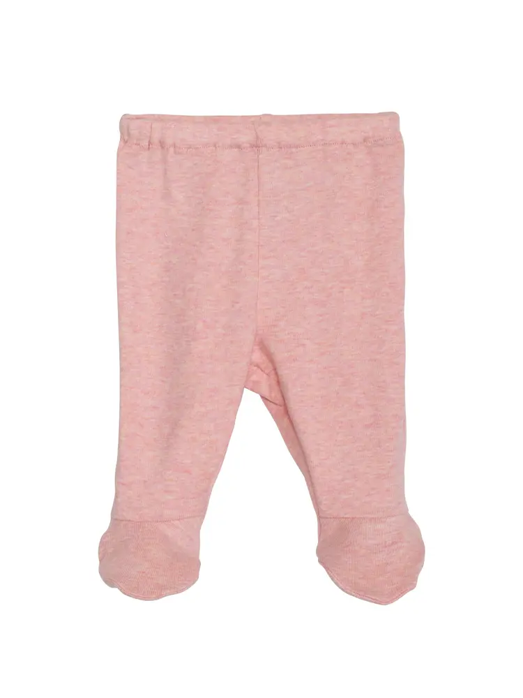 Nyfødt Buks m. Fødder - Pink - 50 CM Nyfødt Buks m. Fødder - Pink - 50 CM