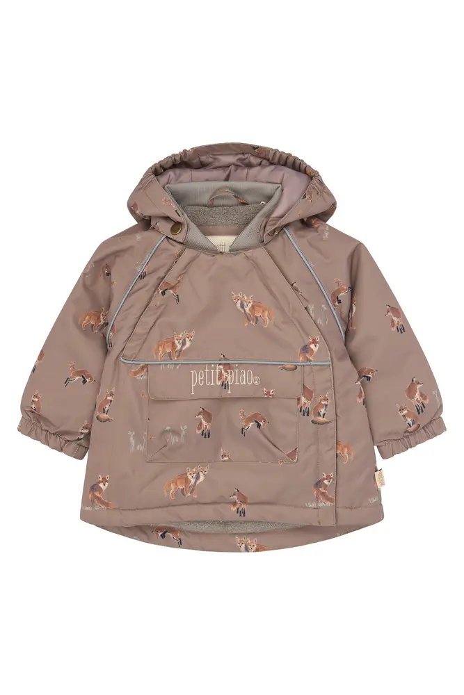 Petit Piao Dard Vinterjakke - Fossil Fox AOP - 86