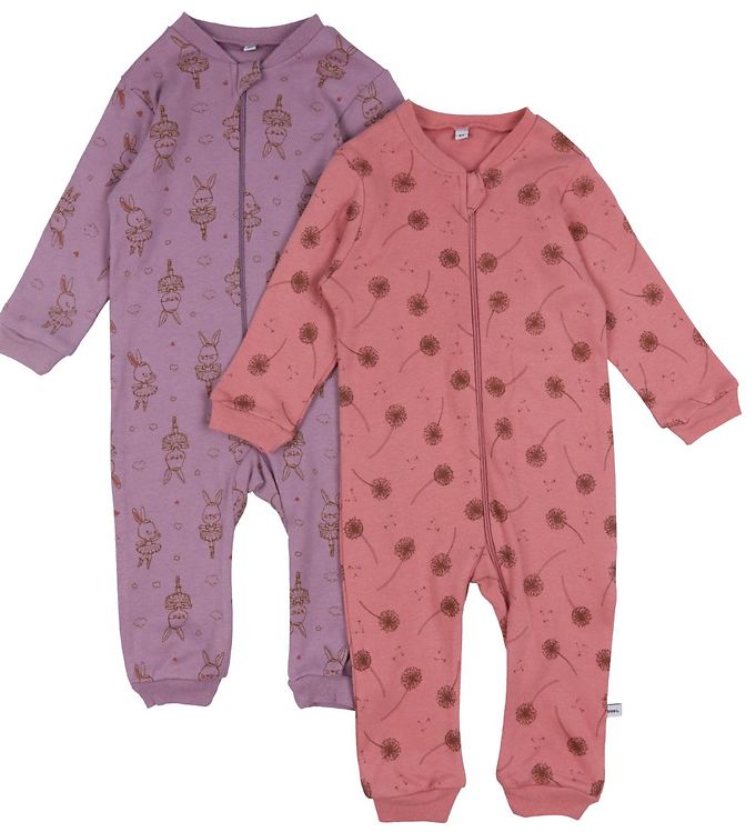 Pippi Baby Heldragter - Natdragter - 2-pak - Dusty Rose
