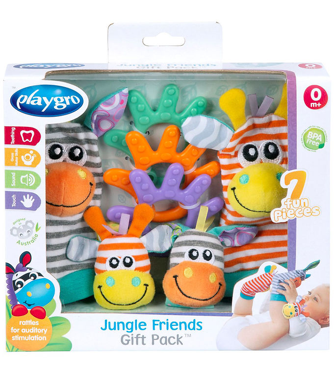 Playgro Gavesæt - Jungle Friends - 7 Dele