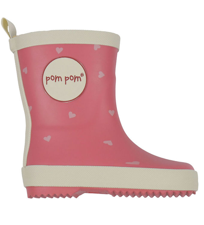Pom Pom Gummistøvler - Heart AOP Pom Pom Gummistøvler - Heart AOP