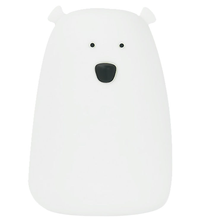 Rabbit & Friends Lampe - Bjørn - 10,7x16 cm - Hvid
