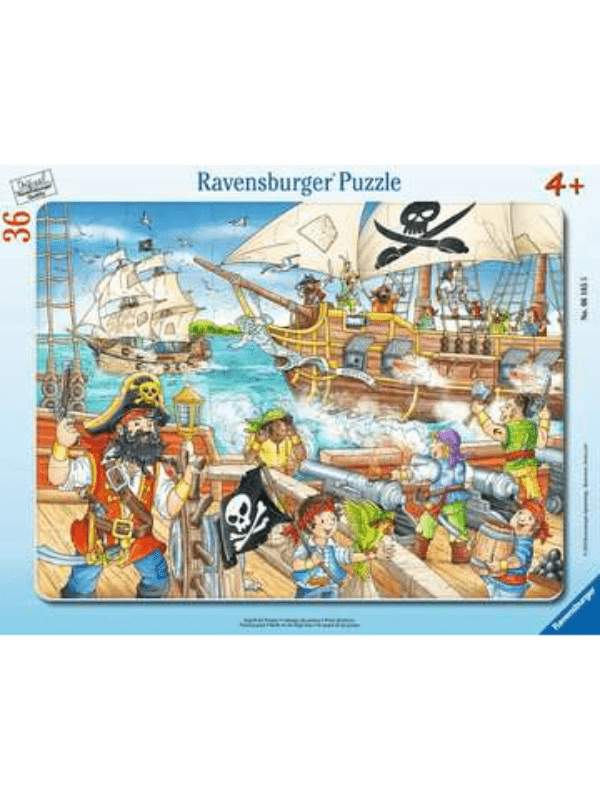 Rammepuslespil Pirater 36 Brikker - Legekammeraten.dk