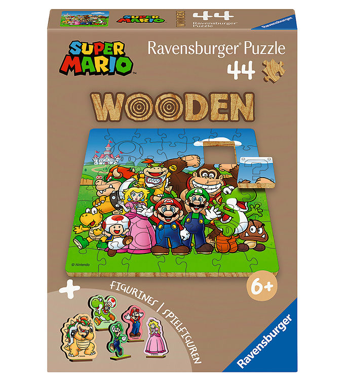 Ravensburger Puslespil - 44 Brikker - Wooden - Super Mario