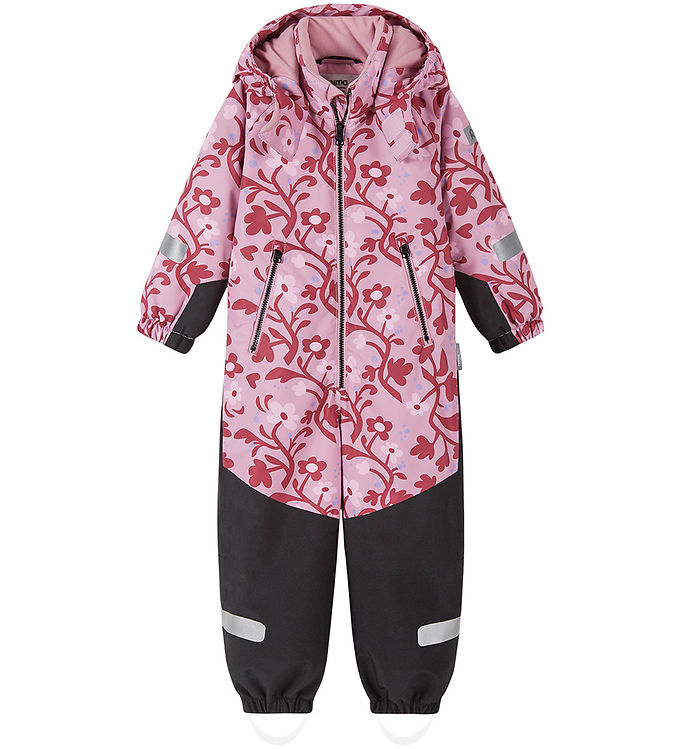 Reima Flyverdragt - Kurikka - Grey Pink m. Blomster