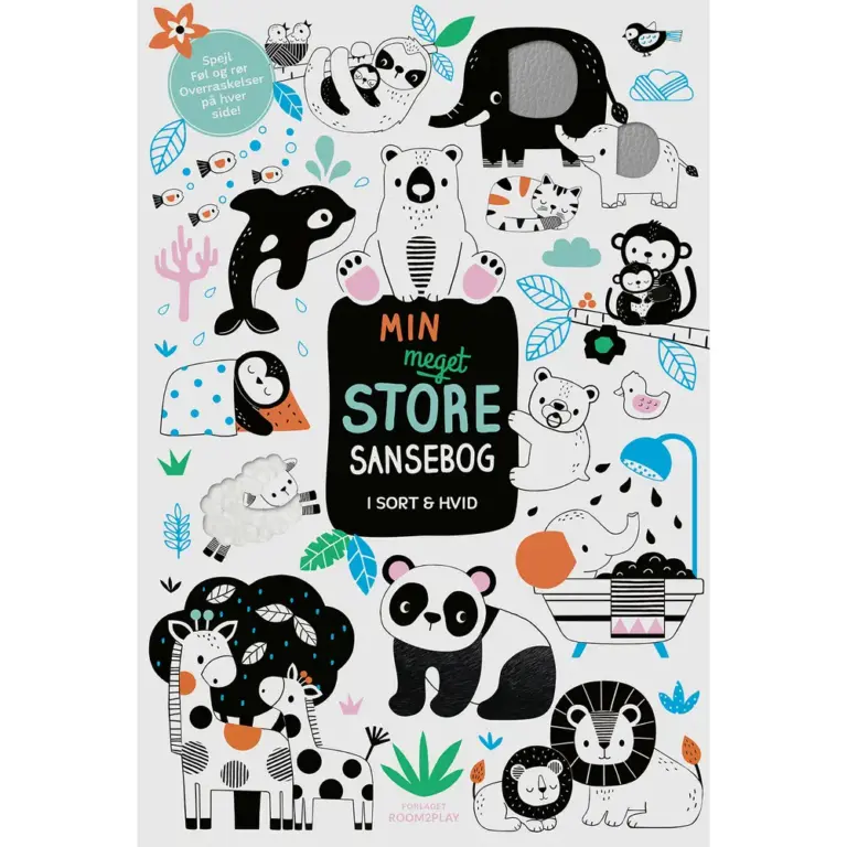 Room2play - Min Meget Store Sansebog - I Sort & Hvid