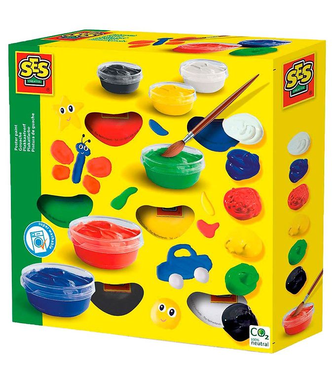 SES Creative Plakatfarver - 6x45 ml SES Creative Plakatfarver - 6x45 ml