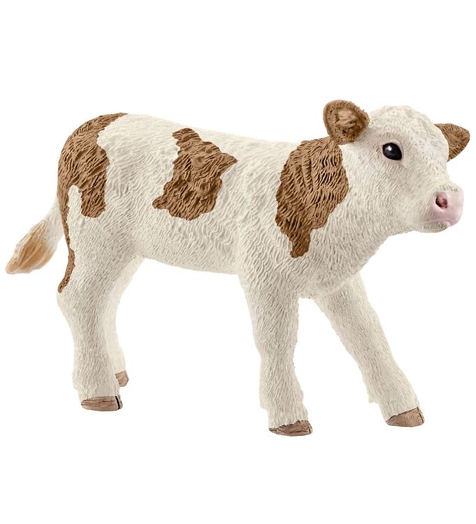 Schleich Dyr - Rødbroget Kalv Schleich Dyr - Rødbroget Kalv