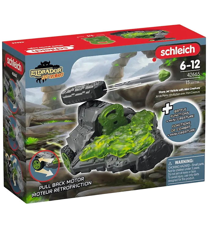 Schleich Eldrador Mini Creatures - Stone Jet Køretøj - 42665 Schleich Eldrador Mini Creatures - Stone Jet Køretøj - 42665