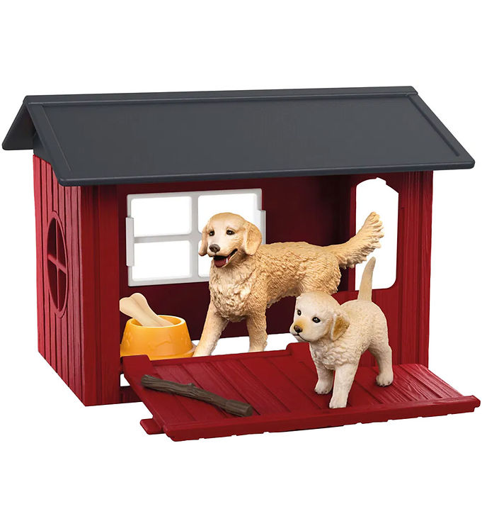 Schleich Farm World - Hundekennel m. 2 Golden Retrievers - 42722
