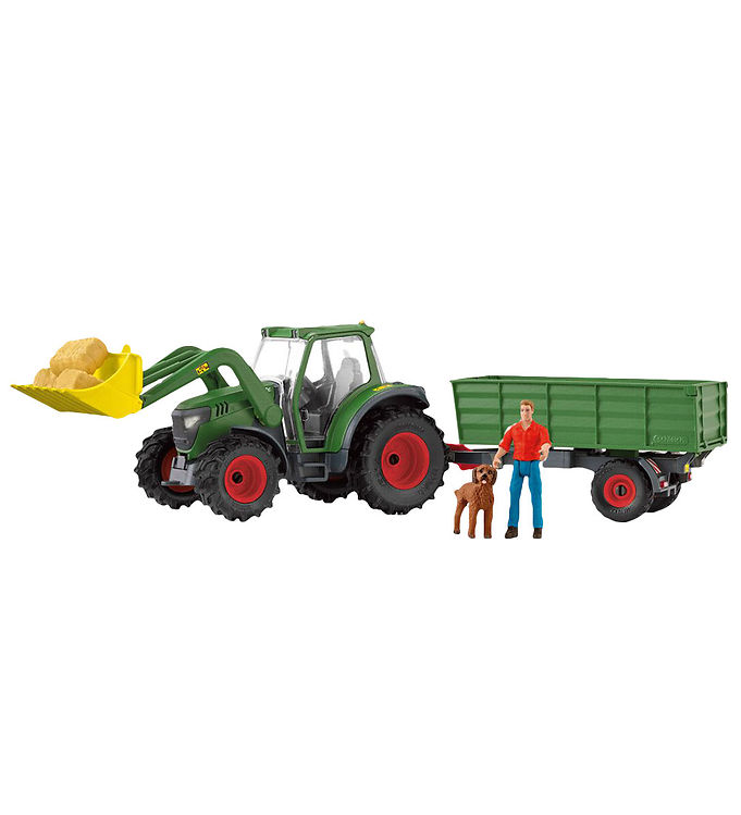 Schleich Farm World - Traktor Med Påhængsvogn - 42608 Schleich Farm World - Traktor Med Påhængsvogn - 42608