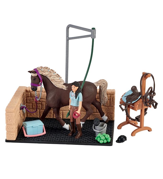 Schleich Horse Club - 20x16cm - Vaskeplads m. Emily & Luna 42438 Schleich Horse Club - 20x16cm - Vaskeplads m. Emily & Luna 42438