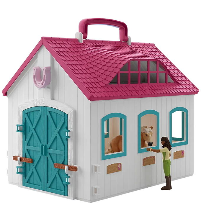 Schleich Horse Club - Åben Hestestald - 60 Dele - 42703
