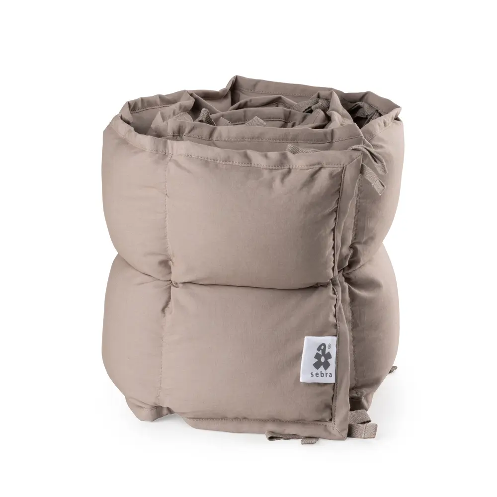 Sengerand, kapok, halv længde, jetty beige