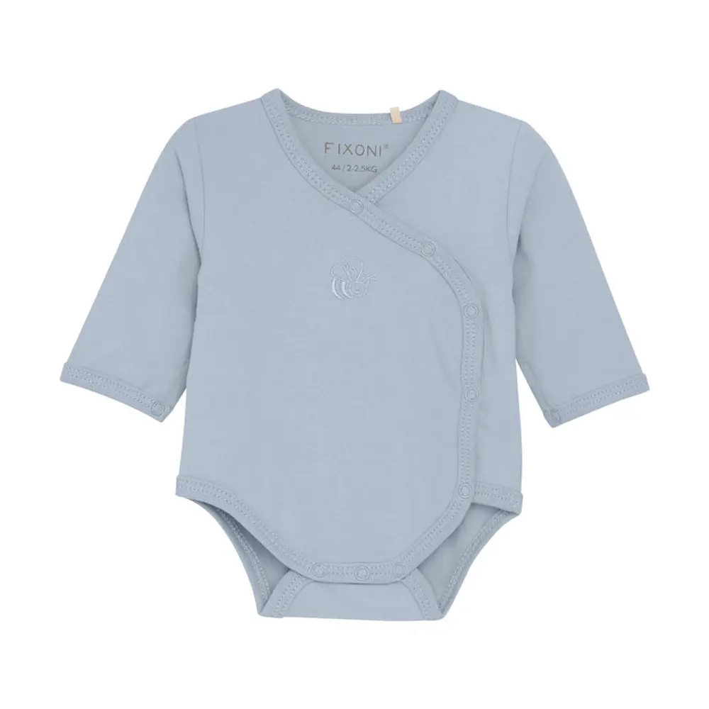 Slå-om Body Langærmet - Zen Blue - 38